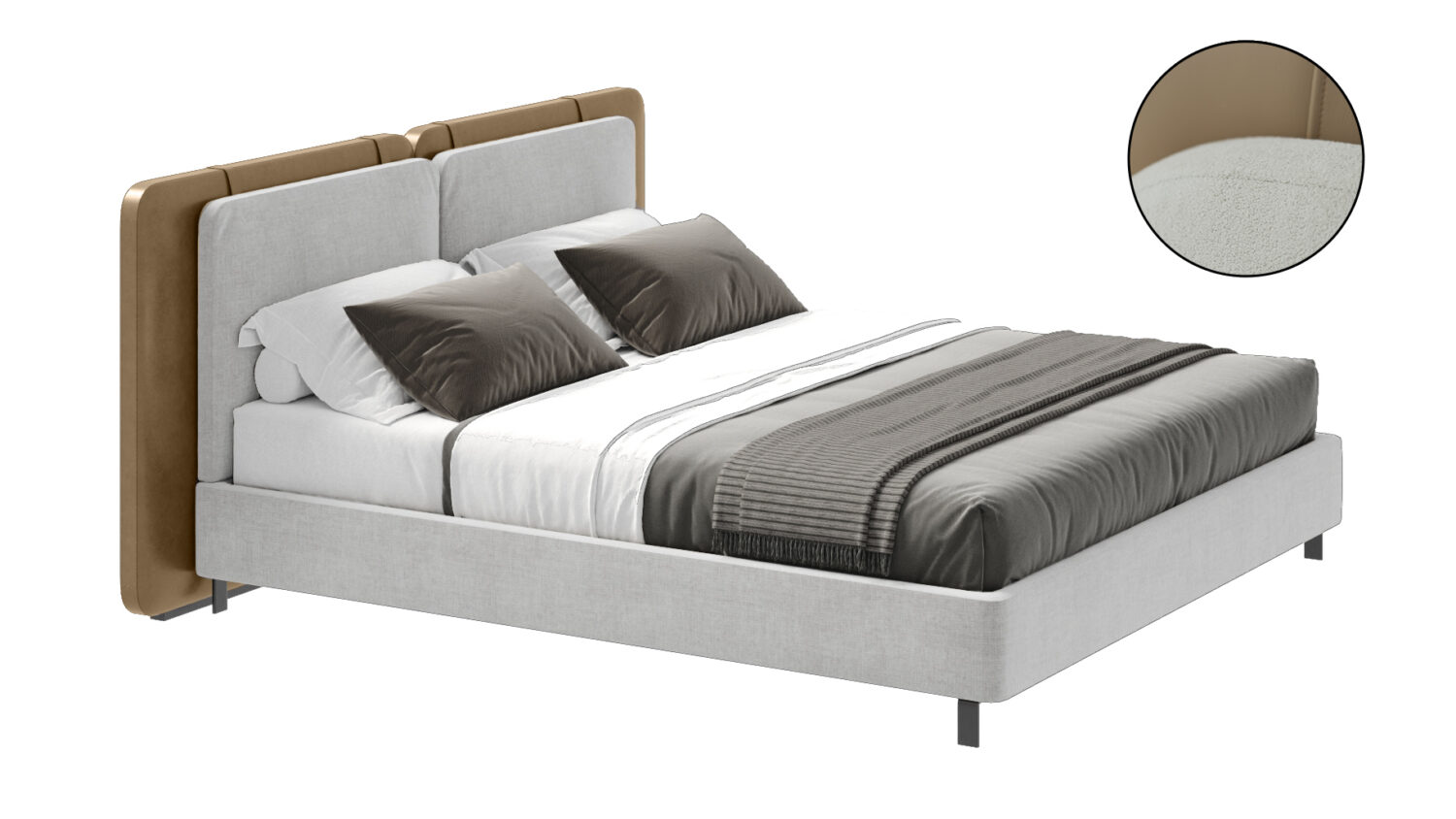 Lit Wallace 160*200 sans rangement