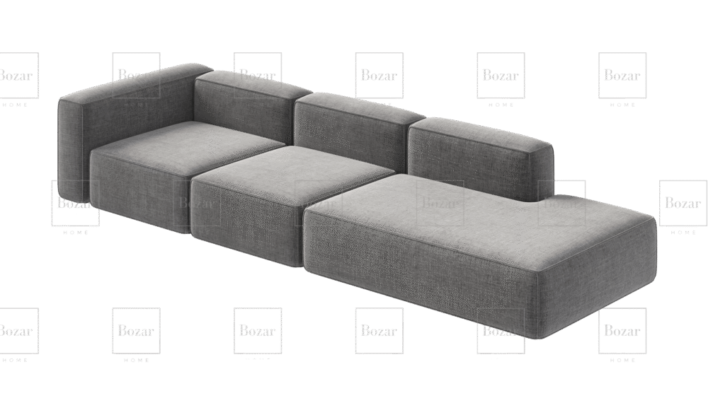 Pouf modulable XL Miami Gris – Image 4