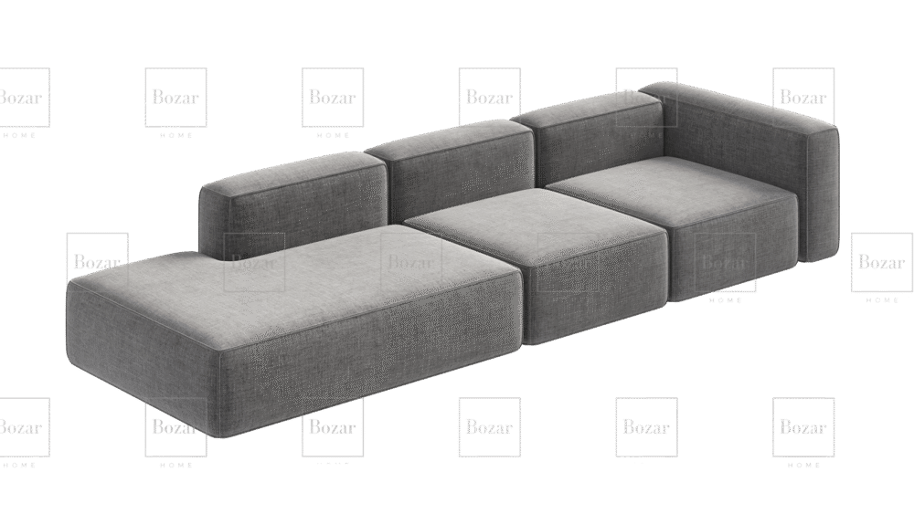 Pouf modulable XL Miami Gris