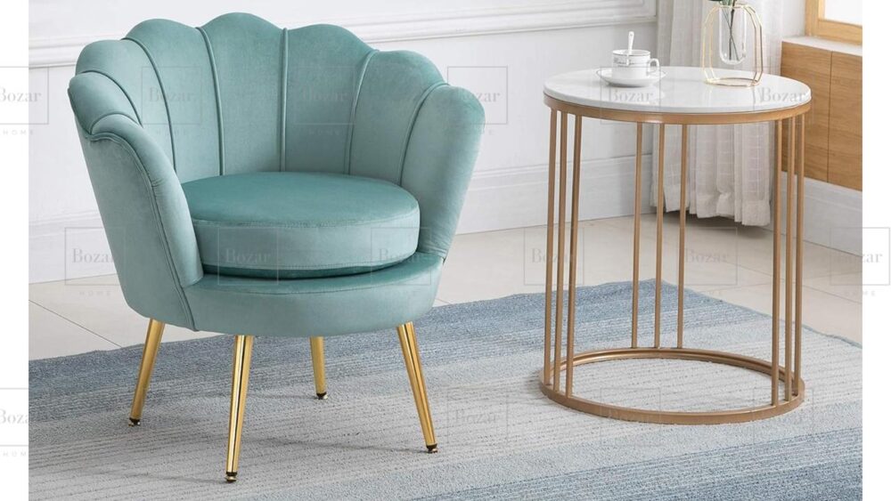 Fauteuil Lotus Vert – Image 2