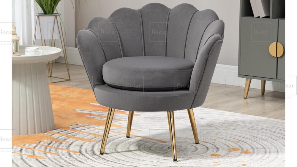 Fauteuil Lotus Gris – Image 2