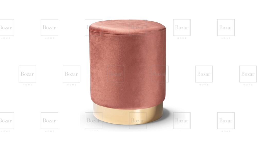 Tabouret Ottoman Rose poudré
