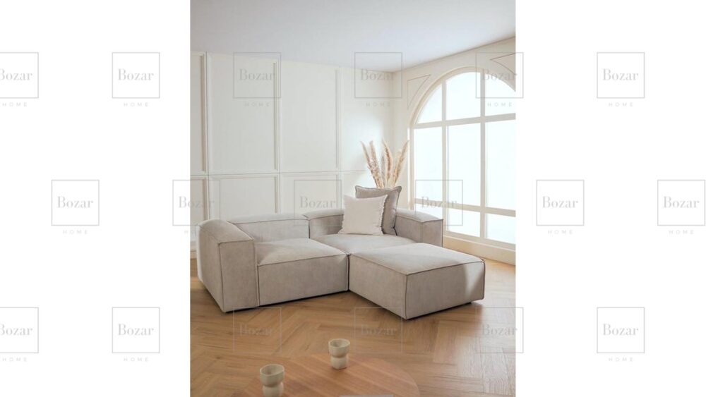 Canapé d'angle modulable Miami + Pouf – Image 3