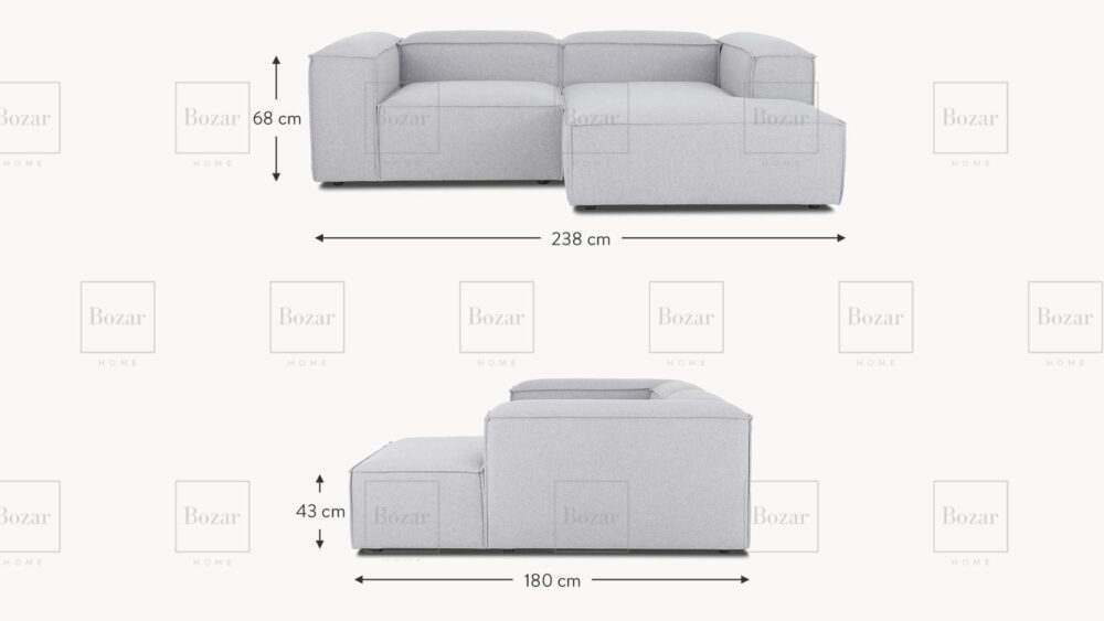 Canapé d'angle modulable Miami Gris – Image 2