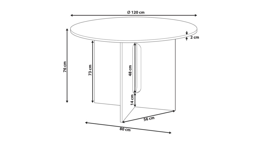 Table à manger Andy – Image 6