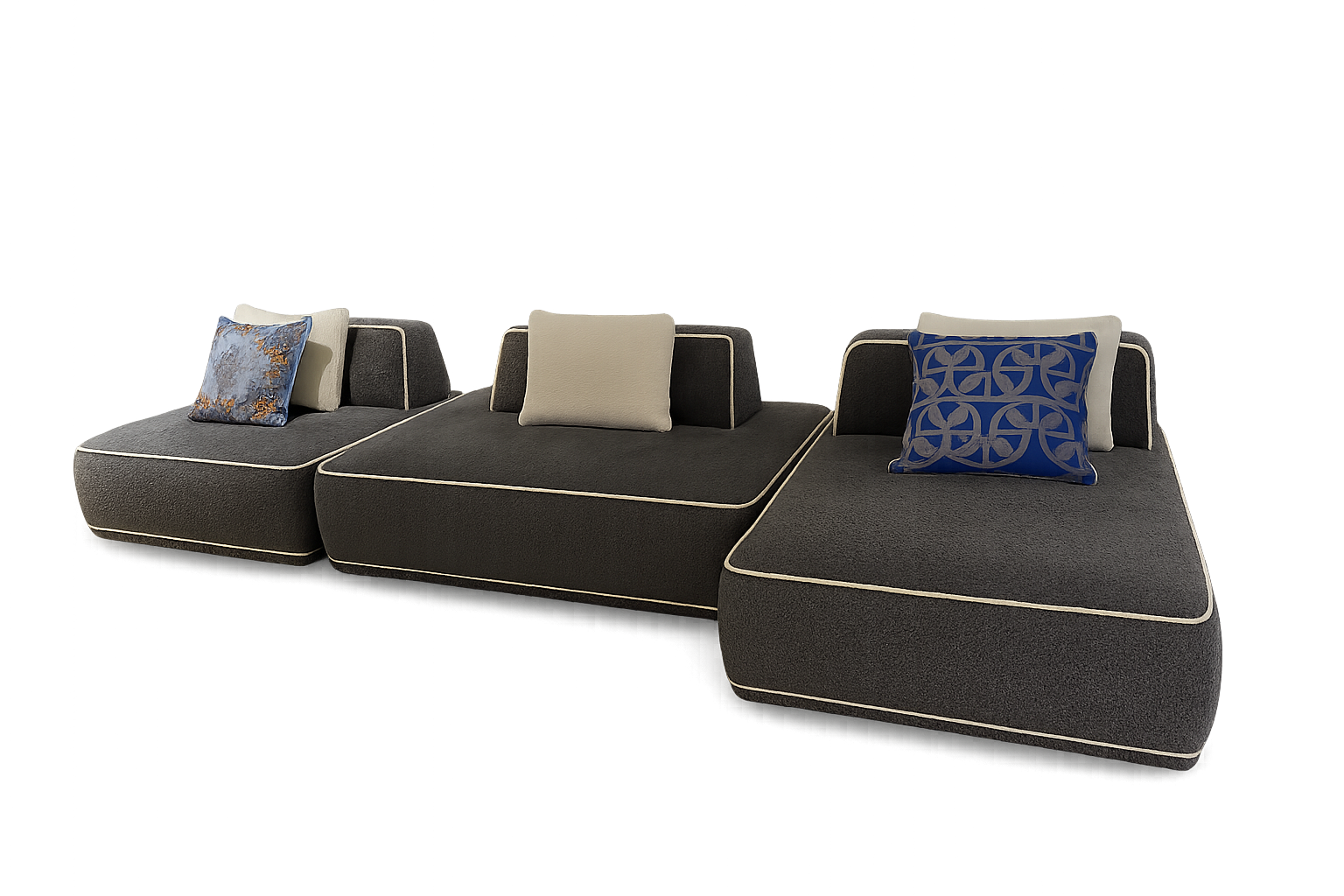 Canapé Gris (Disponible à Casablanca)