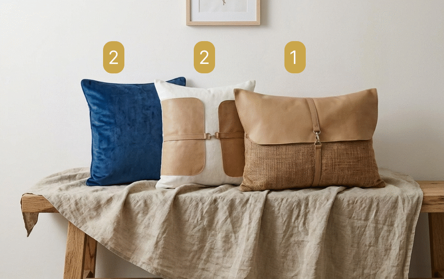 5 coussins décoratif